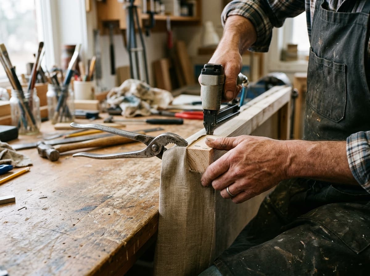 Handwerkliche Präzision bei der Bespannung